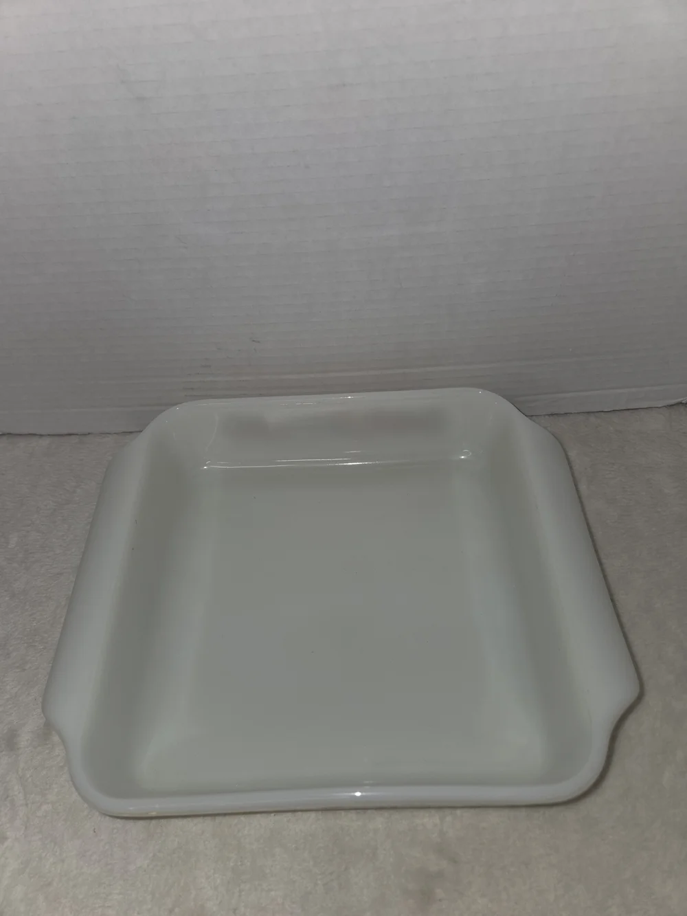 Fire King white rectangular